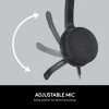 Logitech H340 Computer USB Headset Black