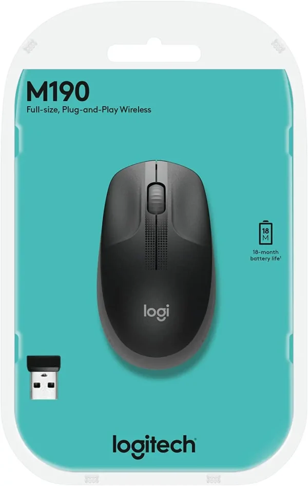 61AUoBEYKHL._AC_SL1500170023352904_42_58 Logitech M190, mouse Carcoal