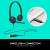 Logitech H340 Computer USB Headset Black