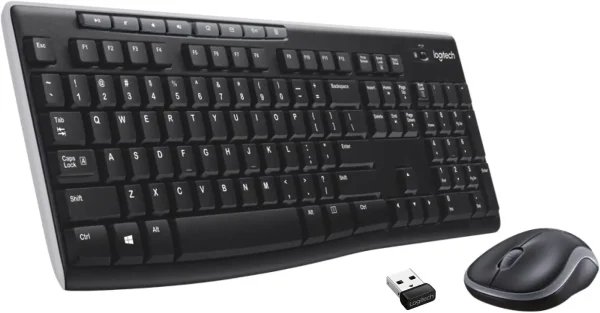 Logitech MK270 Keyboard, Wireless Combo, BLACK