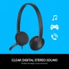 Logitech H340 Computer USB Headset Black