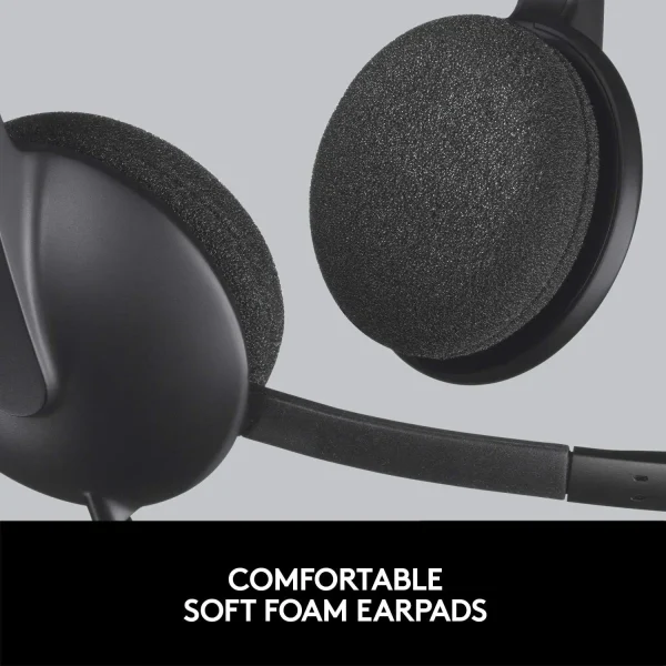 Logitech H340 Computer USB Headset Black