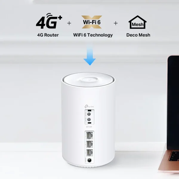 TP-Link Deco X10-4G(1-pack), 4G + AX1500 Whole Home Mesh Wi-Fi 6 System