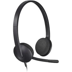 Logitech H340 Computer USB Headset Black