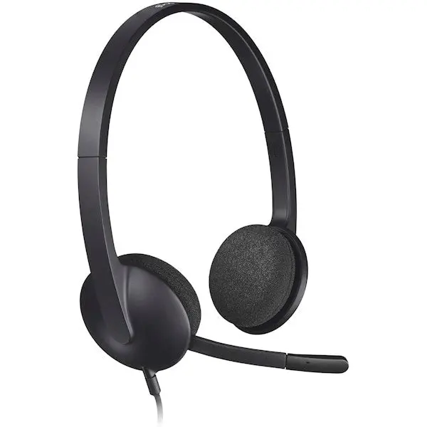 Logitech H340 Computer USB Headset Black