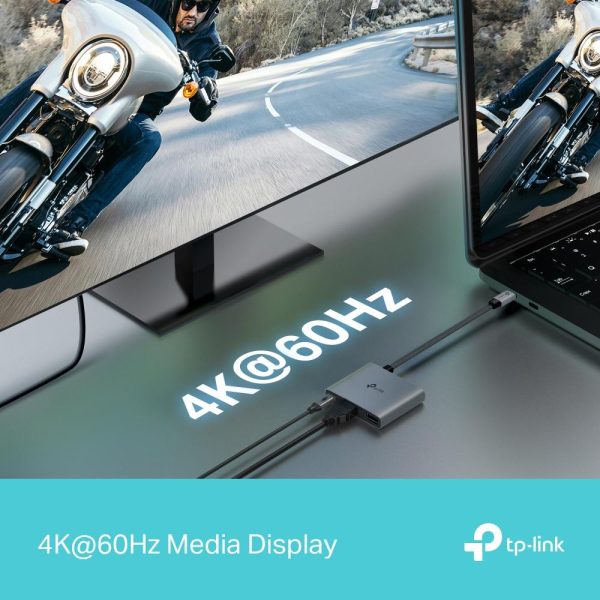 UH3020C, TPLINK, Type C Adapter, Type-C to 4K@60Hz HDMI, 100W Power Delivery, 1× USB-A